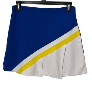 Danzcue Royal Blue White Yellow Tennis Golf Skort NWT SA Stretch